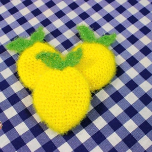 Lemon Scrubby Crochet Pattern - Kitchen Scrubbie - Pot Scrubber - Lemon Farmhouse Kitchen Decor Decorations - Housewarming Gift