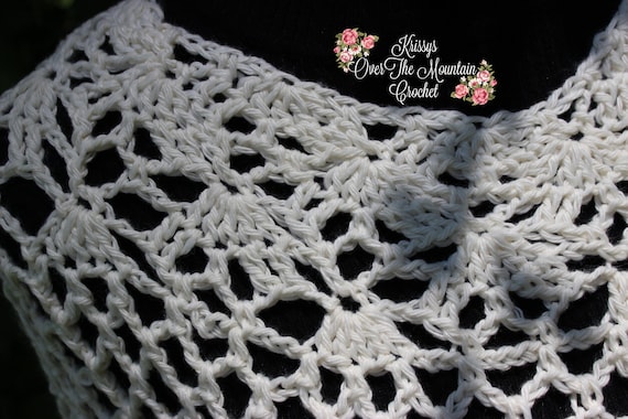 S ML XL Plus Maternity Instruction Casual Summer Spring Fall Fashion Lacey Beach Swimsuit Cover Up Lace Tunic Dress Crochet Pattern