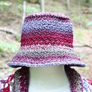 Chunky Yarn Crochet Bucket Hat Pattern: Easy Beginner Level (PDF Pattern)