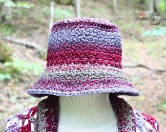 Crochet Pattern 4 Bucket Hat Uses Chunky Yarn xs thru xlg 3 sizes Instant Download - Easy 4 Beginners - Elevate Your Fall & Winter Wardrobe