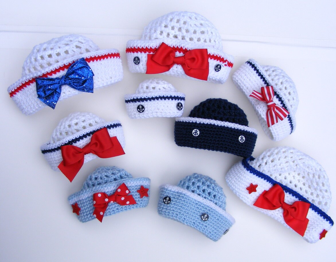 Crochet Sailor Hat Crochet Hat Patterns 