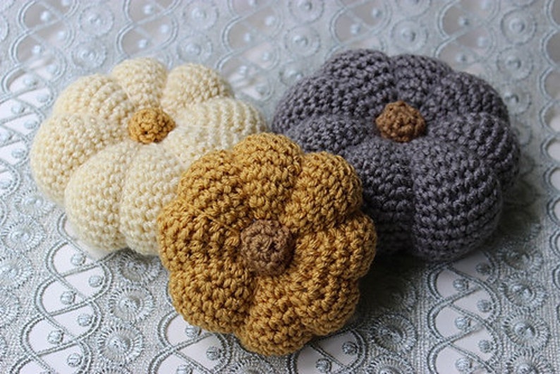 Small Pumpkin Crochet Pattern Pumpkin Patterns 3 Patterns Easy Photo Tutorial KrissysOverTheMountainCrochet image 6