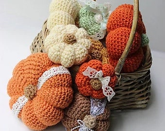 Crochet Pumpkin Pattern: Easy Photo Tutorial, 3 Sizes (PDF Pattern)