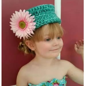 Easy and Fast To Crochet Pillbox Hat and Boot Cuff Patterns - Children's Sizes Vintage Inspired - Embellishment Tutorial - PDF Pattern