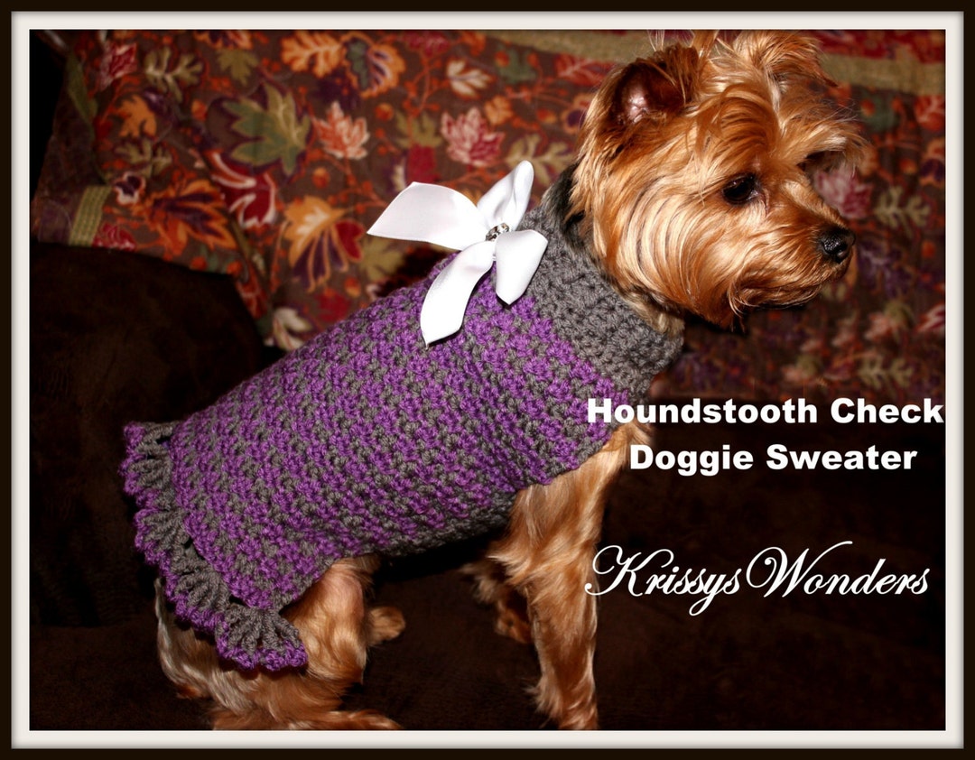 Crochet yorkie sweater pattern sale