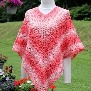 Crochet Poncho Pattern: Multi Stitch, XS-Small (PDF Pattern)