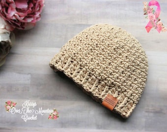Chemo Cap Crochet Pattern: Easy Ribbed Hat (PDF Pattern)