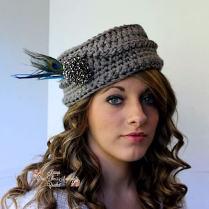 Crochet Vintage Pillbox Hat Pattern: 1960s Style (PDF Pattern)