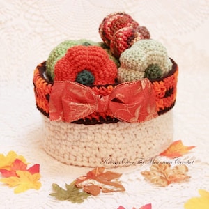 Plaid Crochet Basket Pattern: Easy Farmhouse Decor (PDF Pattern)