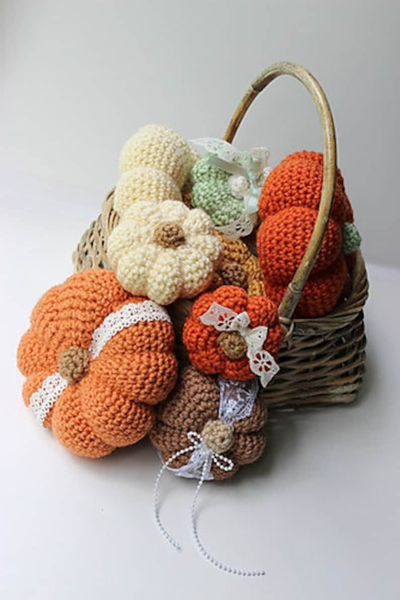 Small Pumpkin Crochet Pattern Pumpkin Patterns 3 Patterns Easy Photo Tutorial KrissysOverTheMountainCrochet image 1