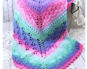 Crochet Baby Blanket Pattern: Multi Stitch Afghan (PDF Pattern)