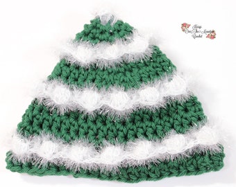 Crochet Christmas Tree Dishcloth Scrubby Pattern - Pot Scrubber - Kitchen Dishrag Holiday Decor - Quick Friend Gift - Fast and Fun