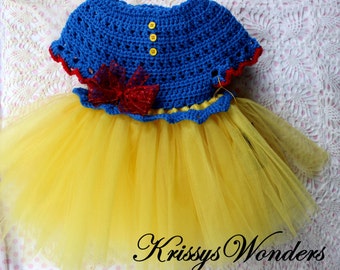 Crochet Tutu Dress Pattern - 5/6  7/8 10/12 14/16 - Crochet Dress Pattern  - Little Girls Dress Pattern