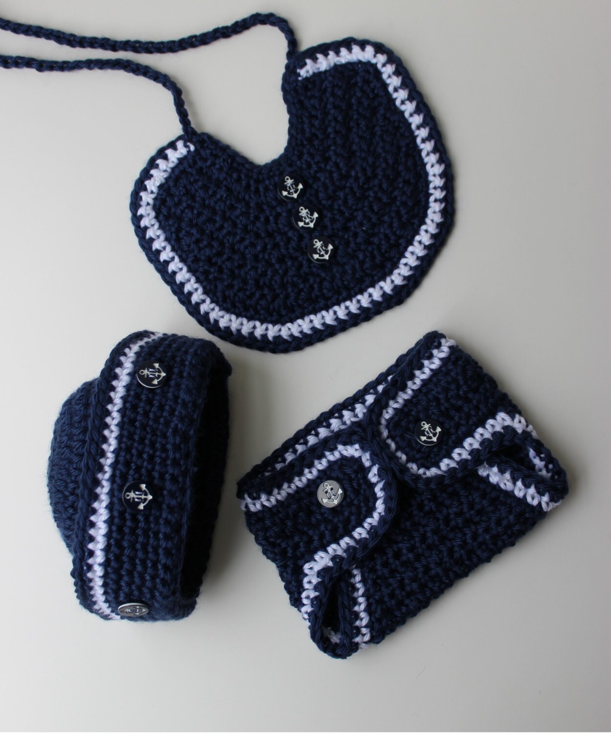 Crochet Sailor Hat Pattern Nautical Baby Boy Baby Girl Etsy