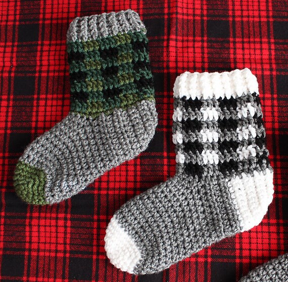 Plaid boot best sale socks