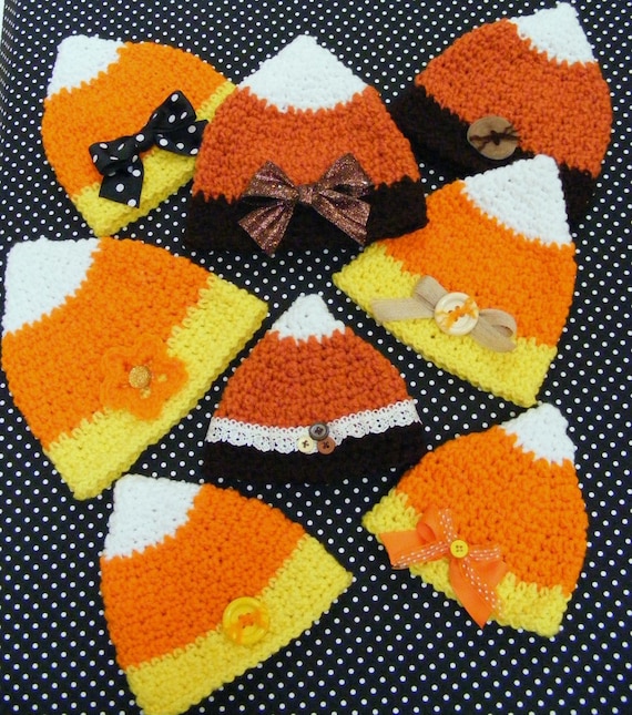 Crochet Hat Patterns  Candy Corn Pattern Baby  Infant