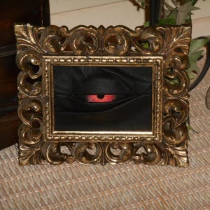 Evil Demonic Creepy Framed Monster Eye Gallery Wall Art