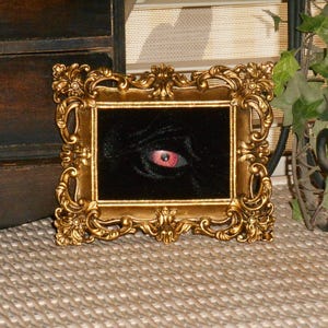 Evil Demonic Sinister Creepy Framed Monster Eye Gallery Wall Art
