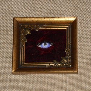 Strange Creepy Framed Evil Eye Lashes Gallery Wall Art