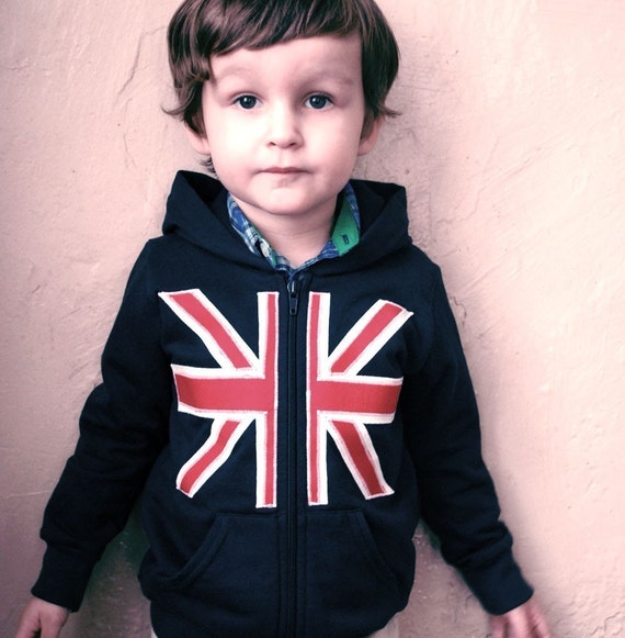 Children Clothing Union Jack Hoody Kids Infants England Flag | Etsy