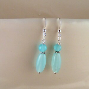 Blue Quartz Earrings image 1