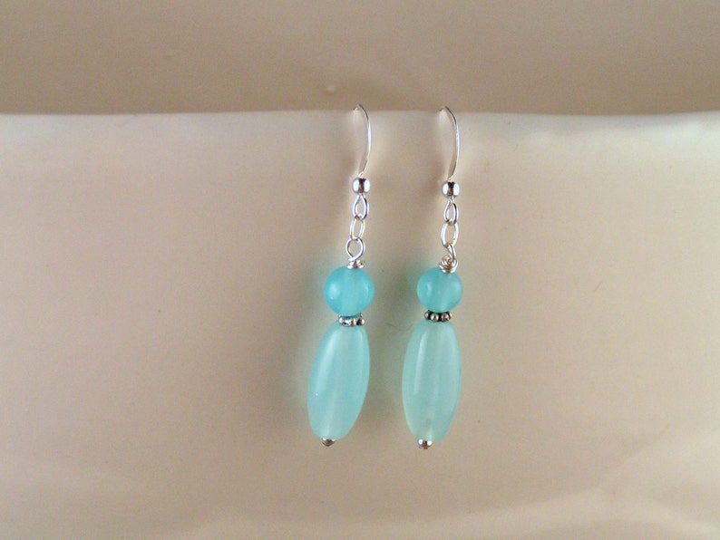 Blue Quartz Earrings image 1