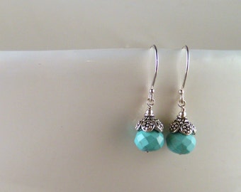 Synthetic Turquoise Earrings