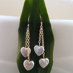 Mother of Pearl Hearts