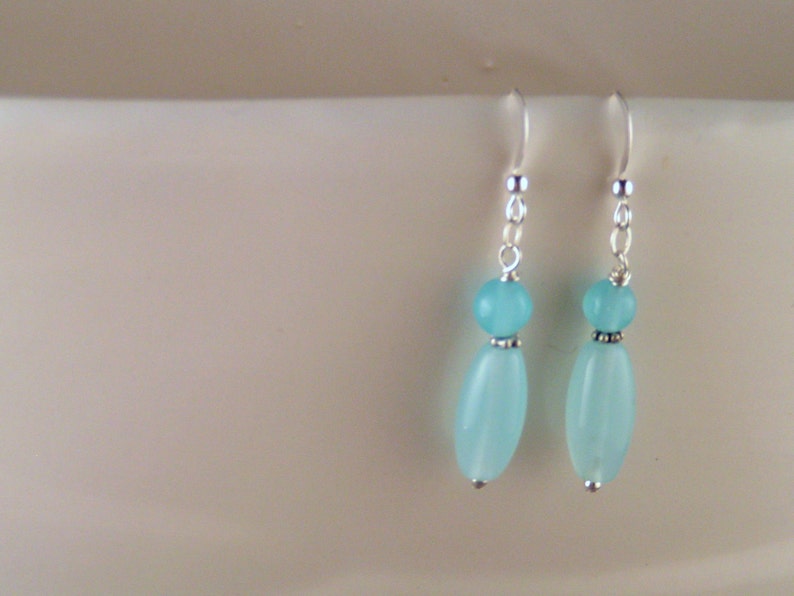 Blue Quartz Earrings image 2