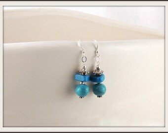 Synthetic Turquoise Earrings