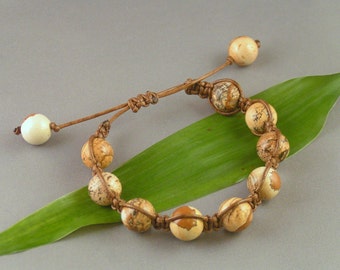 Jasper Macrame Bracelet