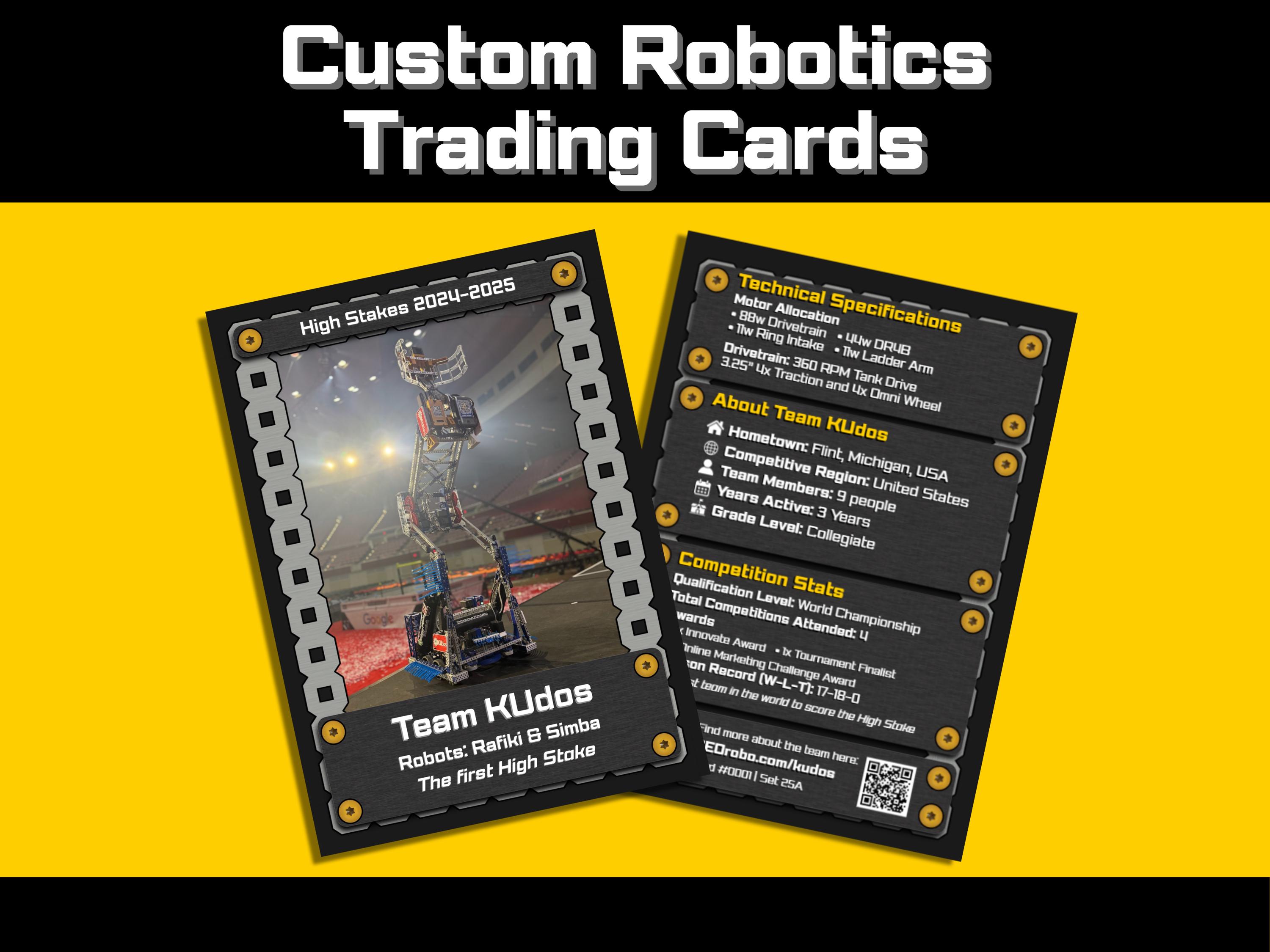Robotics Card Custom Robot Trading Cards β Unique Team Collectibles - Etsy