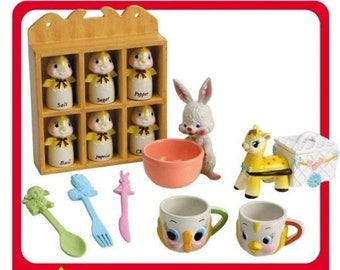 Rement - 2006 Puchi Petite Collection - Fairy Tale Tableware- Box 10 Twittering in the Kitchen - Blind Box Retired Collectible