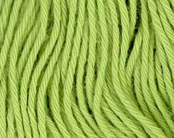 Sashiko Thread #6 Yellow-GREEN - 100% cotton - 20 meter (22 yd) skein - Hand Quilting and Stitching- Japanese Imported