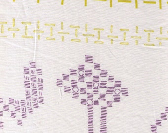 HALF YARD Yuwa - Small Motifs on Ivory Natural White - Yoshiko Jinzenji - Low Volume Print - Japanese Import Fabric JZ312677-B