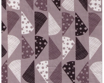 FAT QUARTER Yuwa Cotori Couture - Cheese Wedges on GREY Background - Designs by Anyan for Cotorienne - Slate Gray Black - Japanese 152164