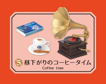 Rement - 2016 Puchi Petite Collection - Street Corner Retro Coffee Shop - Box 5 Coffee Time and Music - Blind Box Retired Collectible