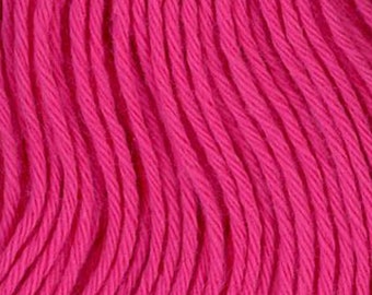 Sashiko Thread #21 HOT PINK - 100% cotton - 20 meter (22 yd) skein - Hand Quilting and Stitching- Japanese Imported