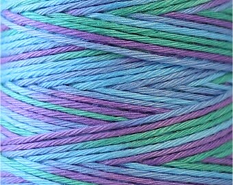 COSMO Hidamari Sashiko Variegated Thread #305 Tie Dye Mermaid - 100% cotton - 30m (32.8 yds) skein - Hand Quilting Stitching - Lecien