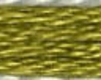 COSMO Embroidery Thread - Dark Golden Olive 2515-672 - 100% cotton Cosmo Floss 8 meters - Hand Quilting Stitching- Japanese
