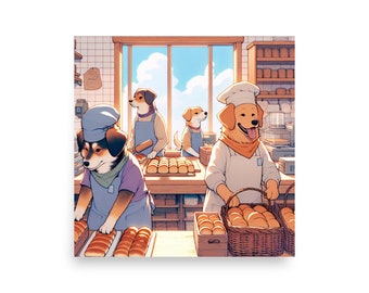 Baking Dogs Poster Art