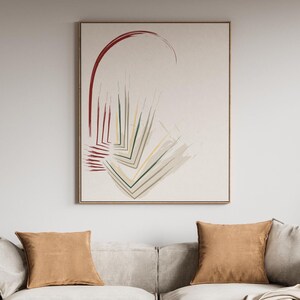 Originales minimalistisches Plakat, abstraktes dekoratives Plakat, linearer Kunstdruck, digitales Plakat Geschenk für Haus, Büro, Hoteldekor