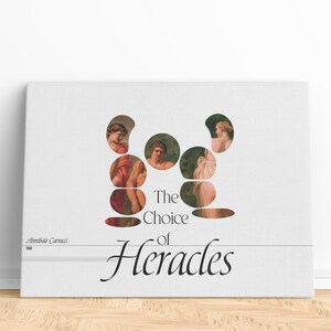 Heracles Digital Poster | Greek Mythology Art | Aesthetic Room Decor | The Choice of Heracles | Unique Home Decor Gift