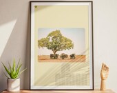 South Africa Elephant Photo Print | Minimalist Africa Art (Digital Download)