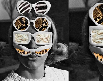 Stylish Fashion Collage Poster, Home Decor Art (Digital Download)