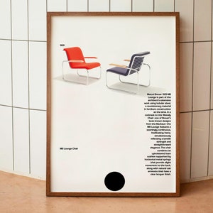 Bauhaus Lounge Chair Poster | Modernist Art Print (PDF Download)