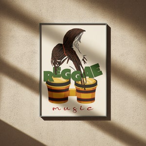 Reggae Digital Poster - Perfect Decor and Gift for Reggae Lovers, Ideal for Home, Studio, and Office - Digital Art - Printable Art
