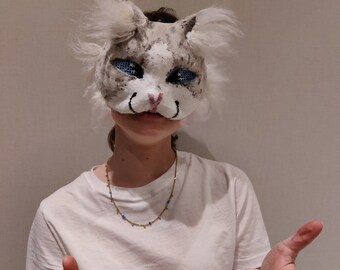 Therian Mask - Snow Lynx