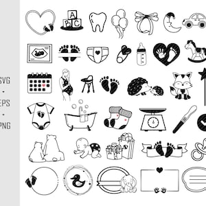 Baby PlotterdateiSvg Dxf Png Hallo Welt Cricut Willkommen Silhouette Baby Shower Cricut Bär Template Cat Clipart Bundle Cute Icon