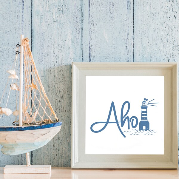 German Meer Plotter File Svg Nautical Bundle Hello plotter file Anker Cricut Wale Silhouette Bottle Clipart Vinyl Cut File Boat Lighthouse